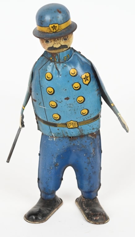UNIQUE ART TIN WINDUP CASEY THE COP (1 of 4)