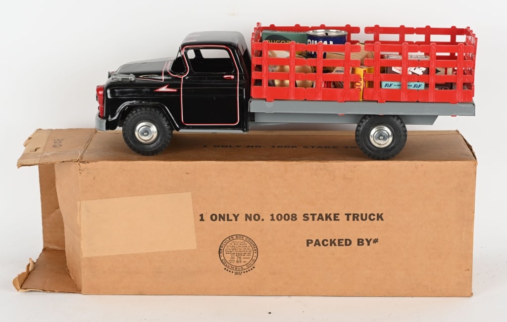 MARX STAKE BED TRUCK w/ BOX (1 of 6)