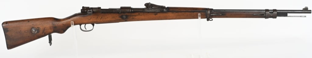 WW1 IMPERIAL GERMAN DANZIG GEW 98 MAUSER: SERIAL NUMBER: 8384r. BARREL: 29-1/2". CALIBER: 8MM MAUSER. MANUFACTURED: 1915. No import marks found. Matching serials throughout, minus the bayonet lug. Imperial proofs on the chamber and right side