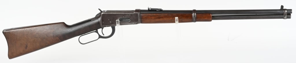 J.C.17 MARKED WINCHESTER MODEL 1894 SRC: SERIAL NUMBER: 839572. BARREL: 20". CALIBER: .30 WCF. MANUFACTURED: 1918/19. Standard markings and features throughout. There is a "J.C.17" marking on the underside of the receiver, meaning this is li