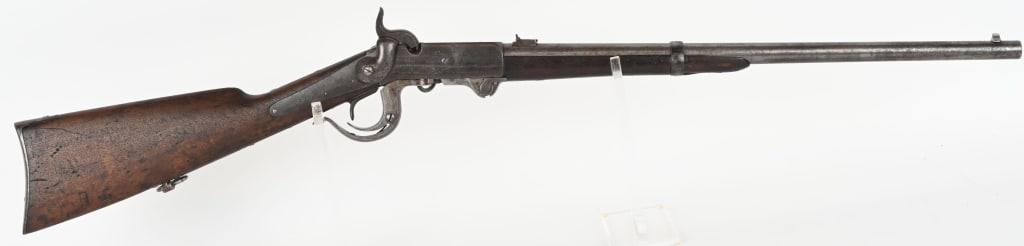CIVIL WAR BURNSIDE CARBINE ID'd 12TH NY CAVALRY: SERIAL NUMBER 18406, BARREL 21", CALIBER .54 Records indicate that Burnside serial number 18406 was issued to James Emsley Co. C 12th NY Cavalry. James Emsley enlisted on 11-28-1862 , and was mustered