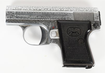 ENGRAVED BERNARDELLI POCKET SEMI AUTO PISTOL 6.35