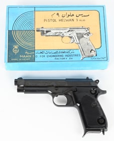 NOS EGYPTIAN MADDI HELWAN 9MM PISTOL