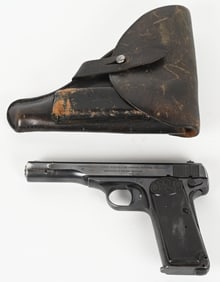 WW2 GERMAN MARKED FN 1922 .380 ACP WITH HOLSTER