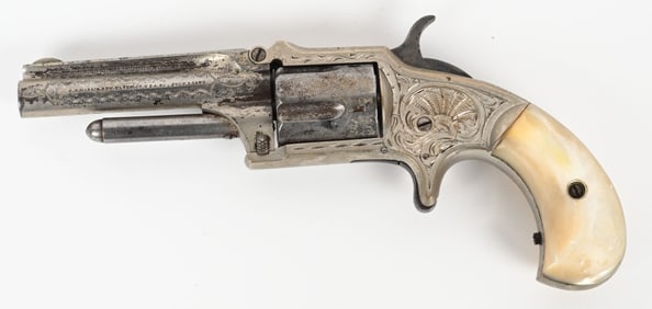 ENGRAVED MARLIN No 32 STANDARD 1875 REVOLVER