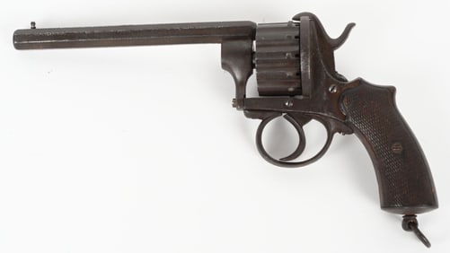 BELGIUM 12-SHOT PINFIRE REVOLVER