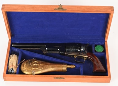 CASED COLT WALKER DRAGOON A CO NO1 REVOLVER