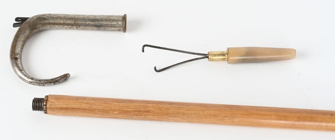 19TH CENTURY .36 CANE GUN