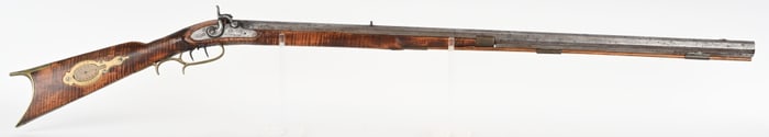 LANCASTER PA PERCUSSION HALF STOCK RIFLE