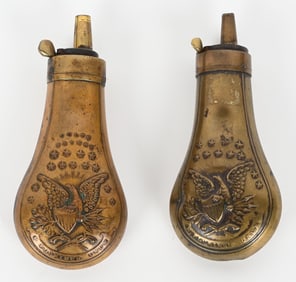 2- COLT EAGLE PISTOL POWDER FLASKS