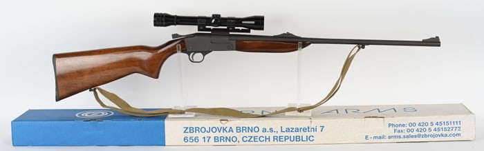 CZECH BRNO ZBK 110 SINGLE SHOT RIFLE .222 REM