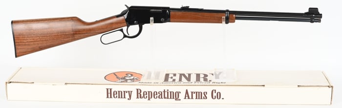 BOXED HENRY REPEATING ARMS .22 LEVER ACTION RIFLE