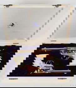 CASED 45/22 OLD DES MOINES SINGLE ACTION PAIR 1965