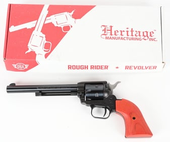 BOXED HERITAGE ROUGH RIDER .22 SA REVOLVER