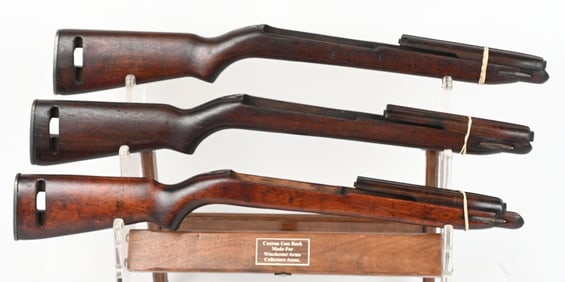 LOT OF 3 M1 CARBINE STOCKS/HAND GUARDS