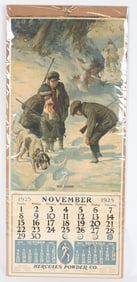 1925 HERCULES GUNPOWDER ADVERTISING CALENDAR