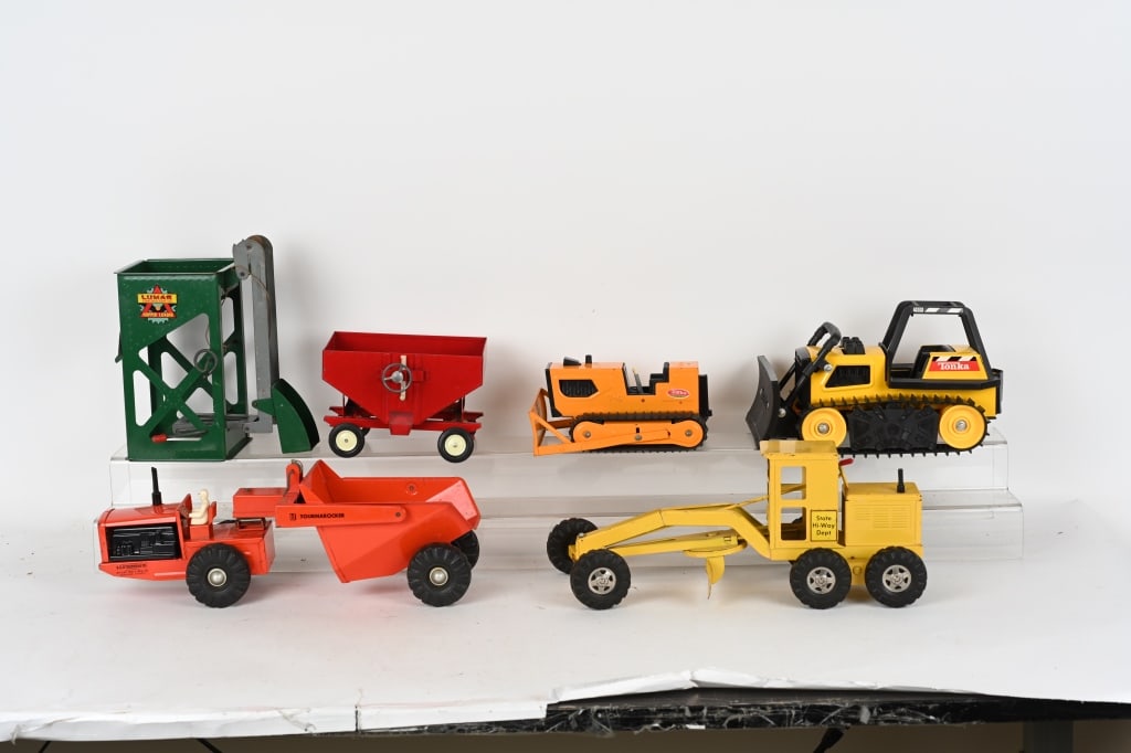 TONKA TOYS & MORE: Includes Dozers, Grader, and More. Very Good-Excellent