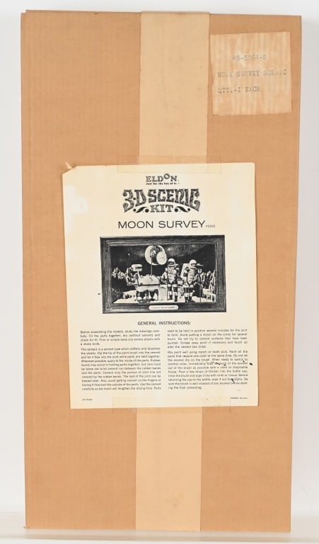 1966 ELDON MOON SURVEY 3D SCENE KIT MIB: 1966 Eldon Moon Survey 3D Scene Kit. Never assembled sealed in Box. Excellent