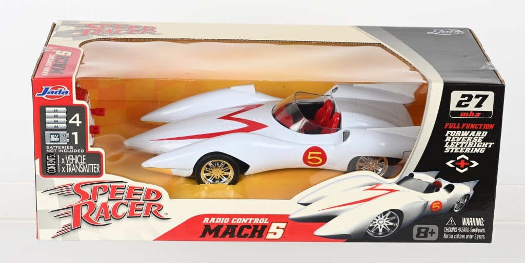 JADA RADIO CONTROL SPEED RACER MACH 5 CAR MIB: New Old Stock sealed in Box