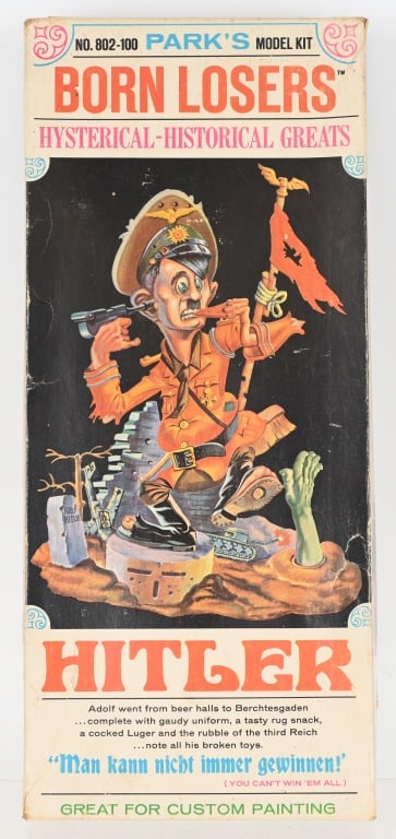 PARKS BORN LOSERS HITLER MODEL KIT: RARE Parks Born Losers "Hitler" Model Kit. Never assembled. Boxed. Excellent