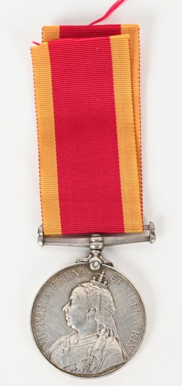 BRITISH CHINA WAR MEDAL 1900 16TH BT LANCERS: The China War Medal 1900 was a British campaign medal approved on 1 January 1902 for issue to British and Indian land and sea troops who served during the Boxer Rebellion, between 10 June and 31 Decem