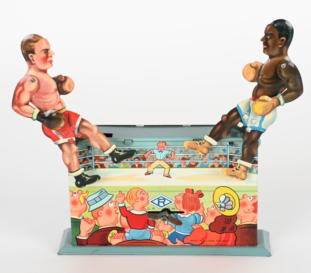 US ZONE GERMANY TIN WINDUP BOXERS (1 of 3)