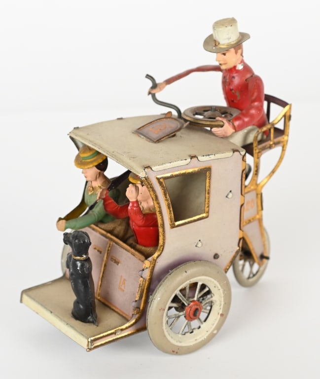 LEHMANN TIN WINDUP LILA HANSOM CAB (1 of 5)