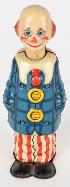 GERMAN TIN WINDUP CLOWN (1 of 4)