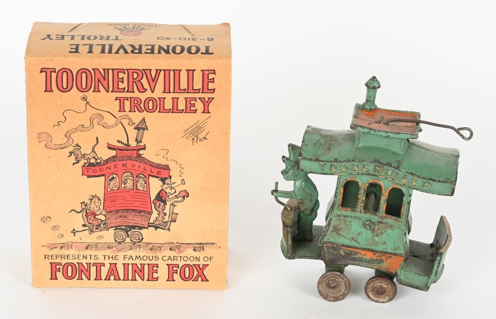 DENT CAST IRON TOONERVILLE TROLLEY w/ BOX (1 of 5)