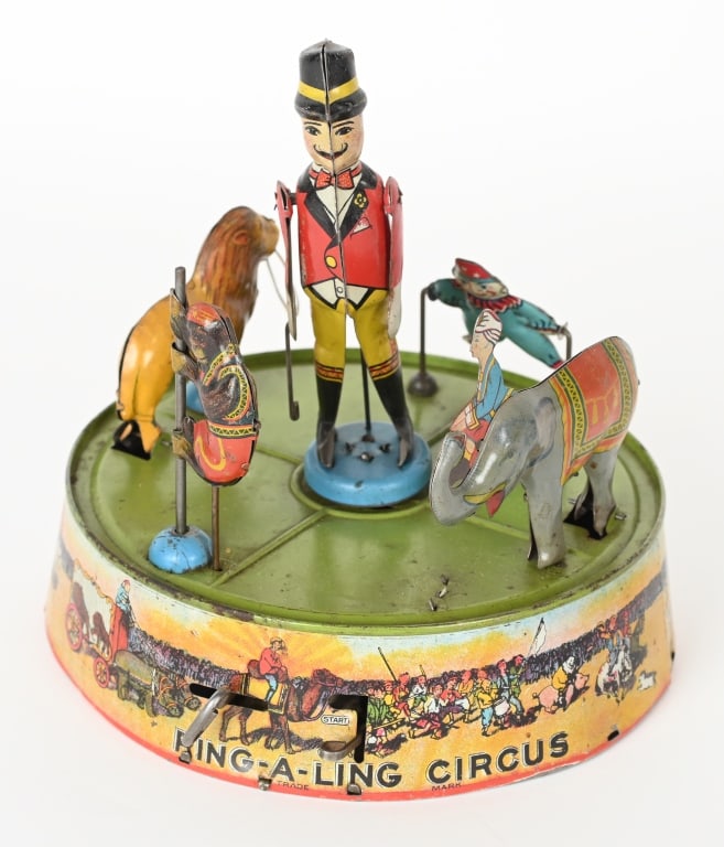 MARX TIN WINDUP RING A LING CIRCUS (1 of 4)