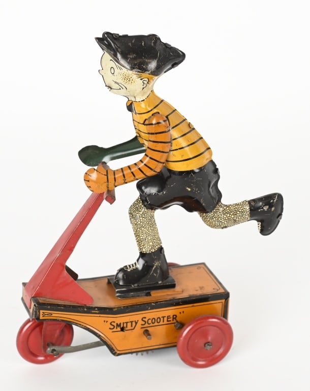 MARX TIN WINDUP SMITTY SCOOTER (1 of 4)