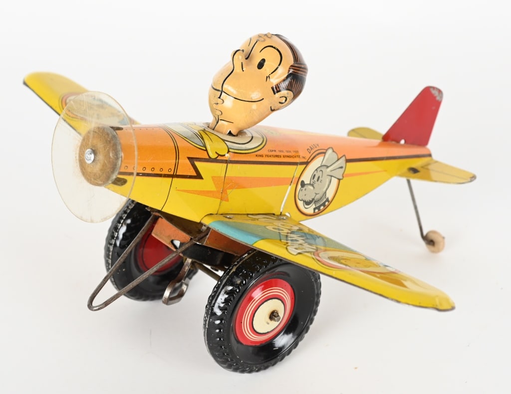 MARX TIN WINDUP DAGWOOD SOLO FLIGHT AIRPLANE (1 of 5)