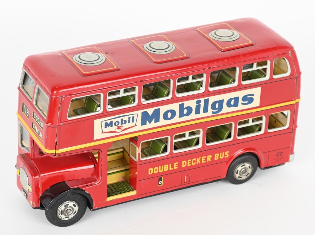 JAPAN TIN FRICTION DOUBLE DECKER BUS (1 of 4)