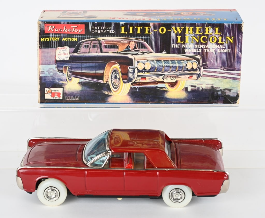 ROSKO BATTERY OP LITE-O-WHEEL LINCOLN w/ BOX (1 of 7)
