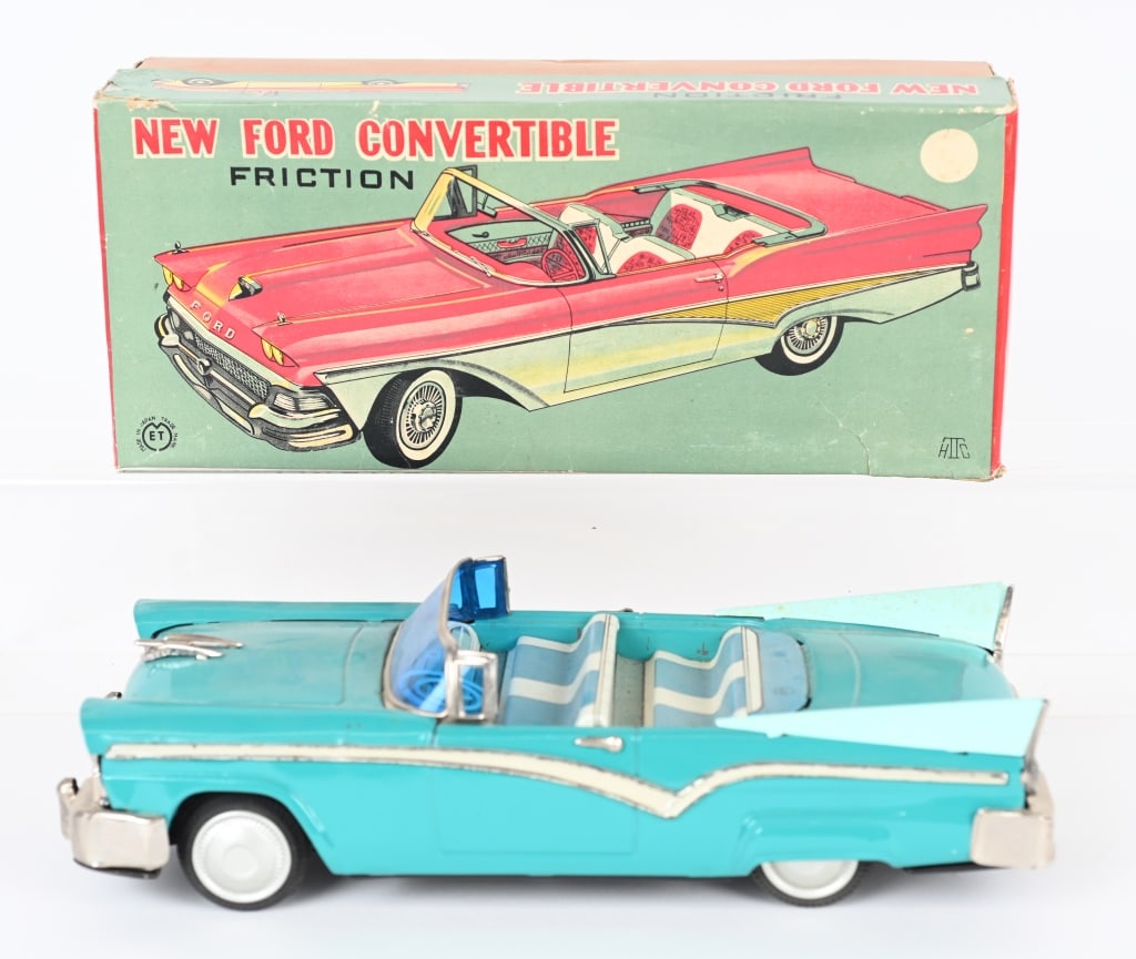 ET TIN FRICTION NEW FORD CONVERTIBLE w/ BOX (1 of 8)