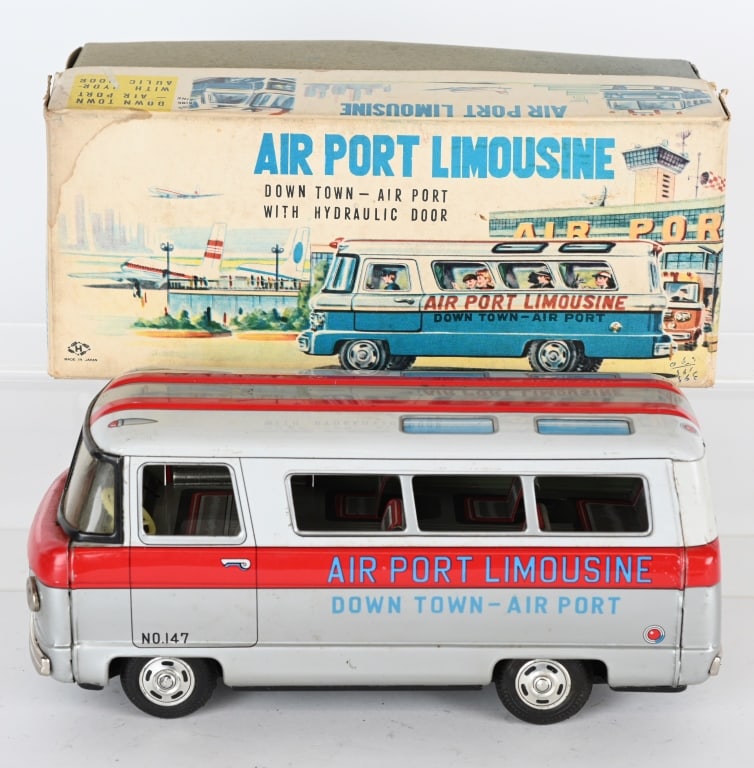 JAPAN TIN FRICTION AIRPORT LIMOUSINE w/ BOX (1 of 9)