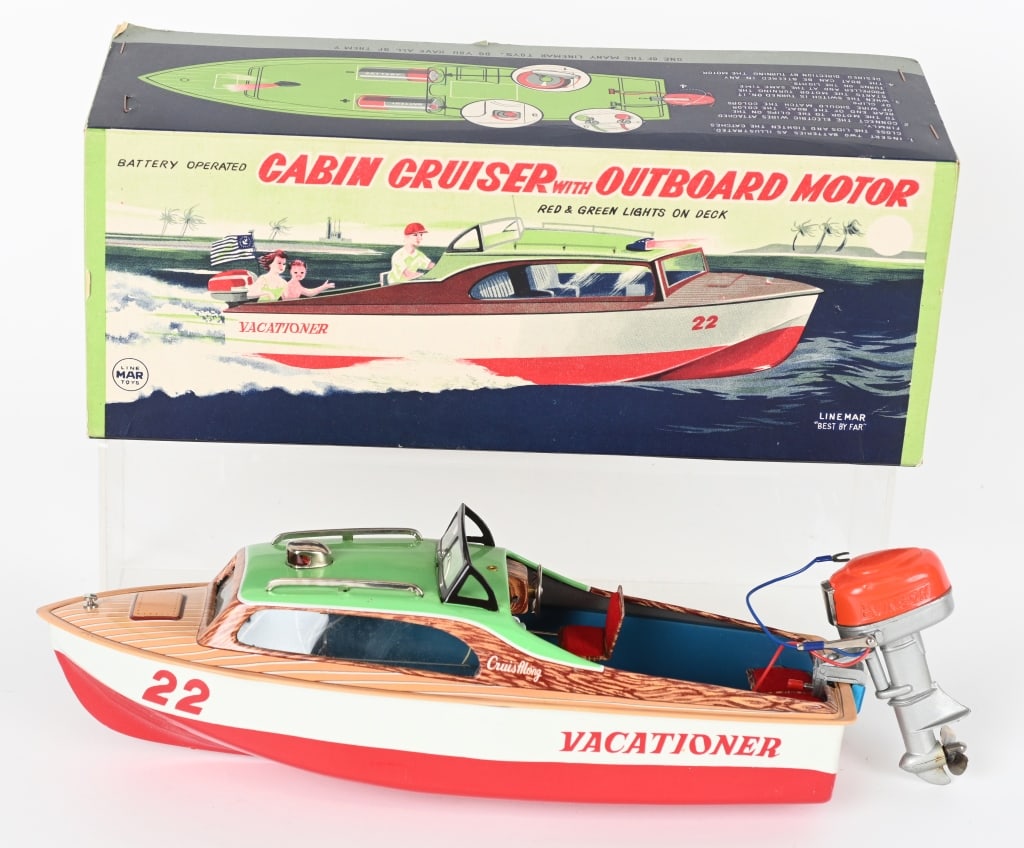 LINEMAR BATTERY OP CABIN CRUISER w/ BOX (1 of 7)