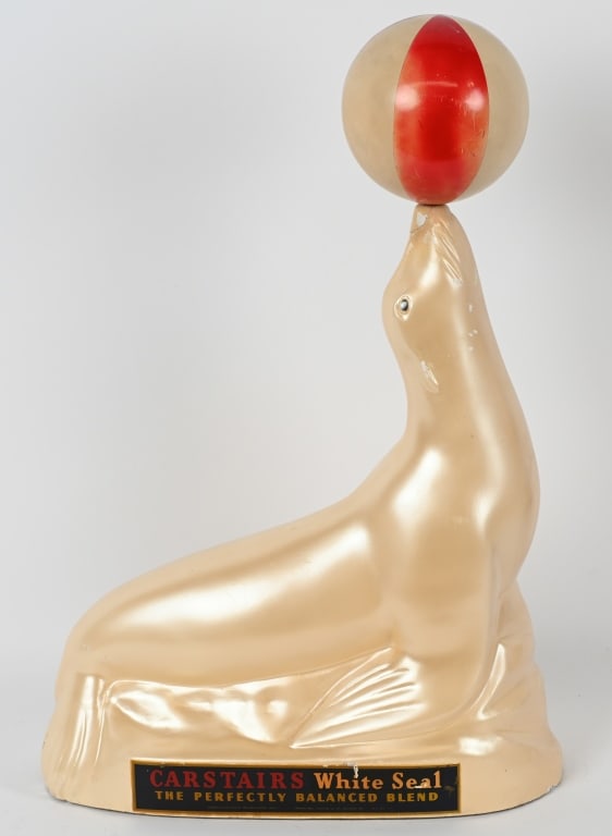 CARSTAIRS WHITE SEAL WHISKEY CHALKWARE FIGURE (1 of 5)
