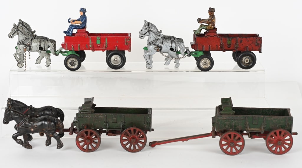 4- ARCADE CAST IRON FARM WAGONS (1 of 4)