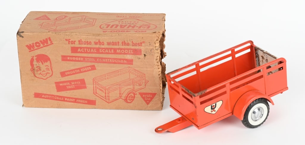 NYLINT #4900-A U-HAUL RENTAL TRAILER w/ BOX (1 of 7)