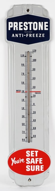 PRESTONE ANTI-FREEZE PORCELAIN THERMOMETER (1 of 5)