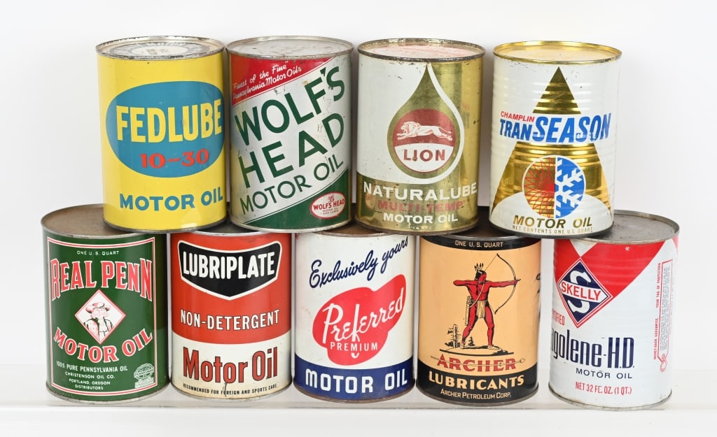 9- 1 QUART OIL CANS (1 of 3)