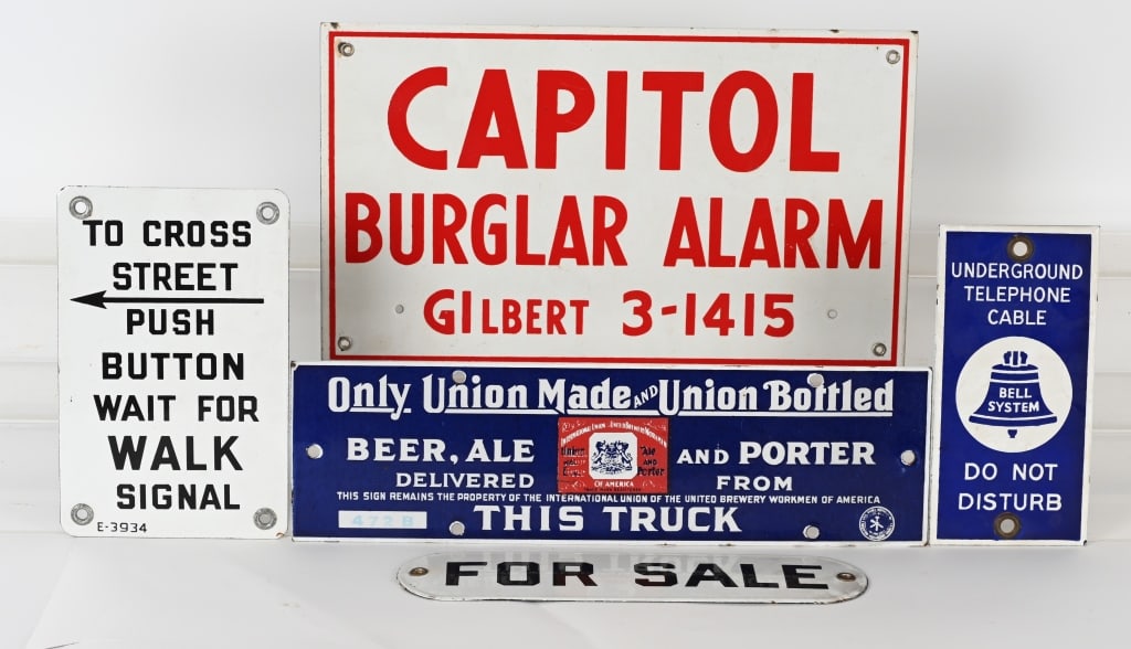 5- PORCELAIN SIGNS (1 of 4)