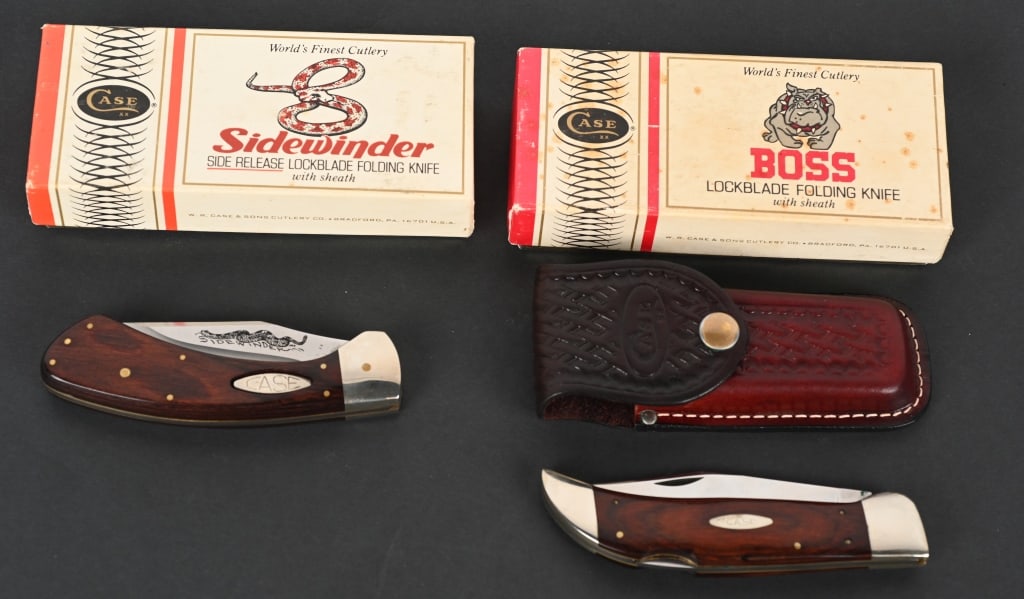 CASE BOSS & SIDEWINDER KNIVES w/ BOXES (1 of 5)