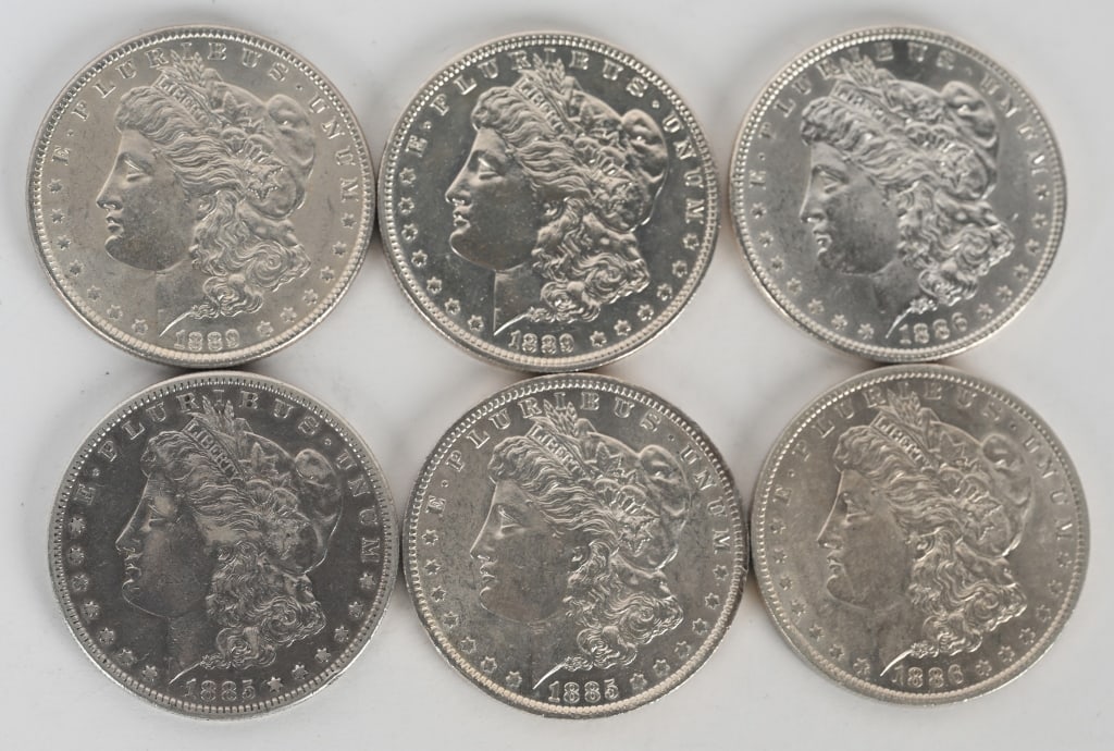 6- MORGAN SILVER DOLLARS (1 of 2)