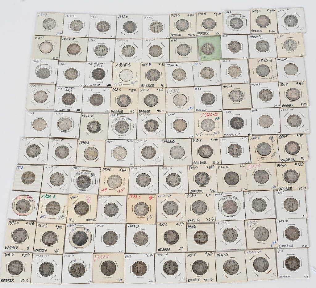 99- QUARTERS 1853-1925 & 1875-S TWENTY CENT (1 of 5)