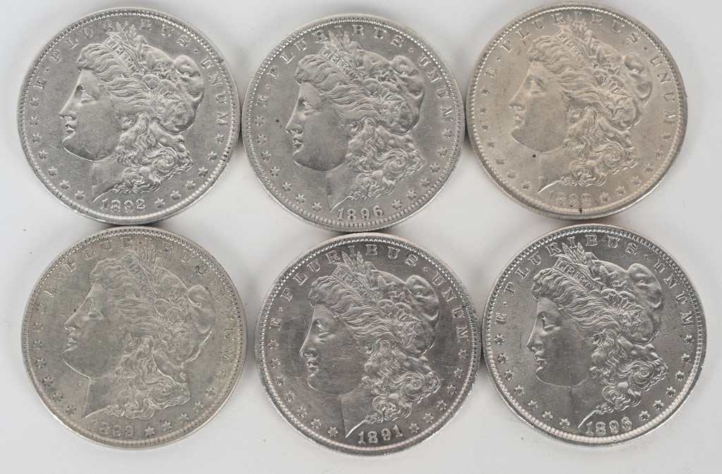 6- MORGAN SILVER DOLLARS (1 of 2)
