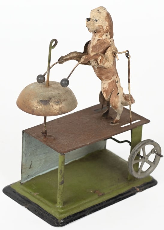 GERMAN HANDPAINTED TIN DOG STEAM ACCESSORY (1 of 4)