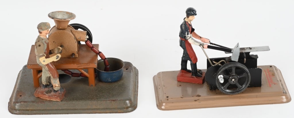 2- EARLY GERMAN TIN STEAM ACCESSORY WORKERS (1 of 5)