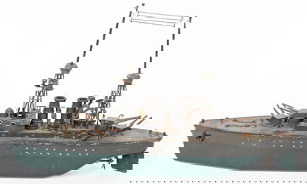 ORKIN TIN WINDUP NEW YORK BATTLESHIP